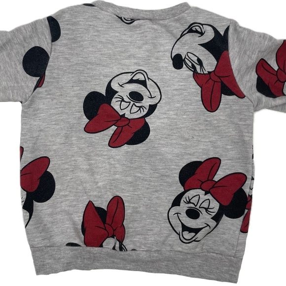 Classic Minnie Mouse Sweatshirt Grey 2T - Picture 4 of 5